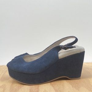 Natural Comfort Navy Blue Platforms